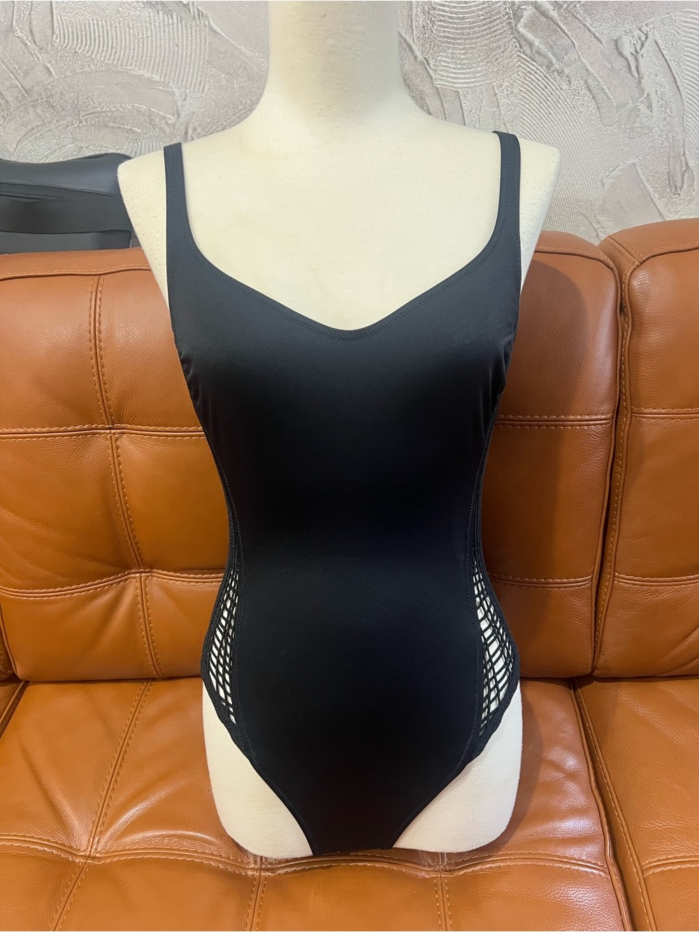 La Perla Black Cage Swim Suit . Sz 46/L